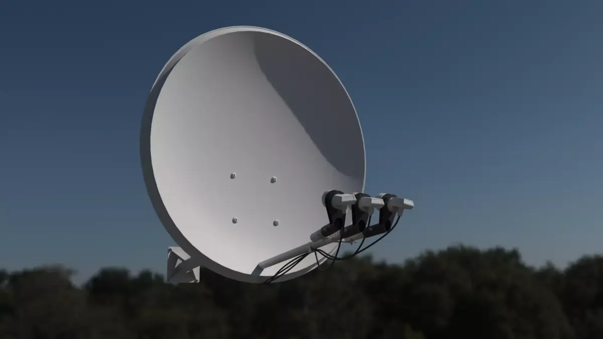 Home Satellite Dish 3D model 3D model