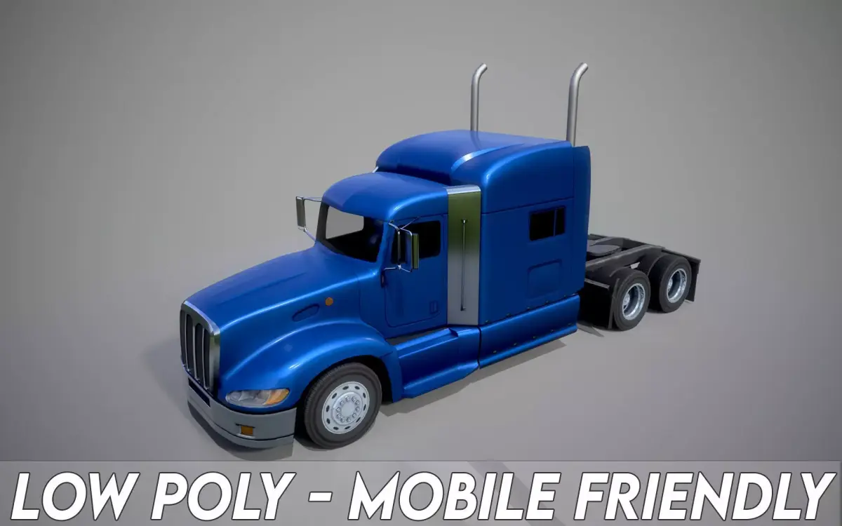 American Truck 4 and upgrades - Mobile Asset  Low-poly 3D model