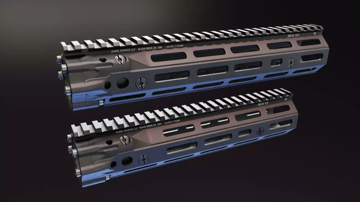 DD RIS III Handguard Low-poly 3D model