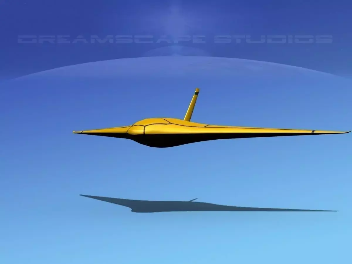 Z-Ray Underwater glider Low-poly 3D model