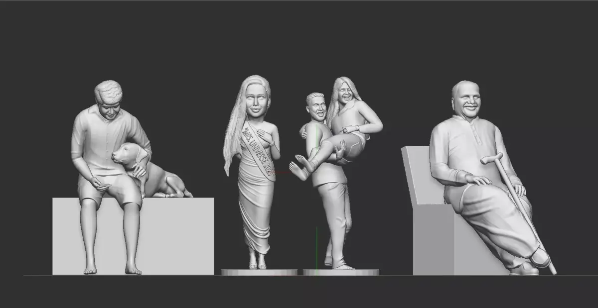 Miniature printable model  3D print model