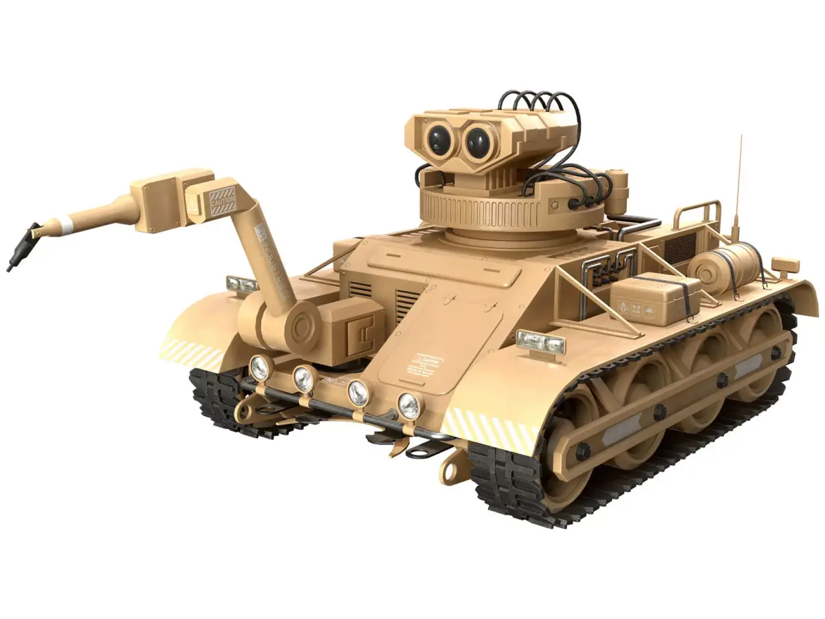 Robot Concept-3-Desert-Clean Low-poly 3D model