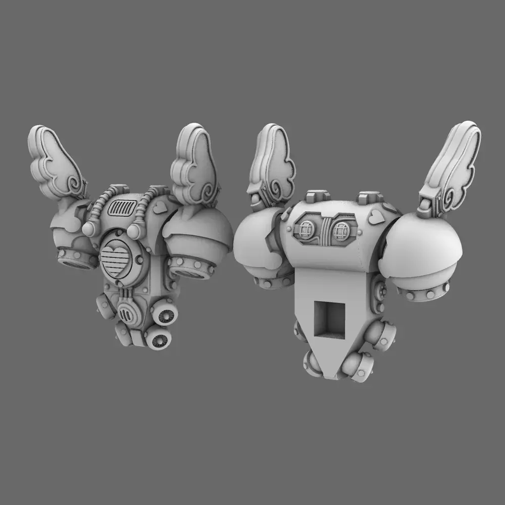 Pride Marines V10 Winged Back Pack 3D print model