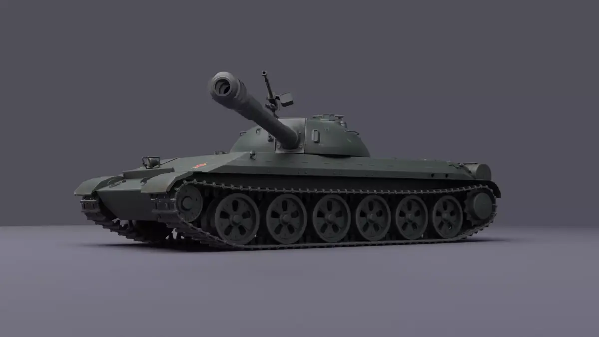 WZ-113 chinese heavy tank 3D model
