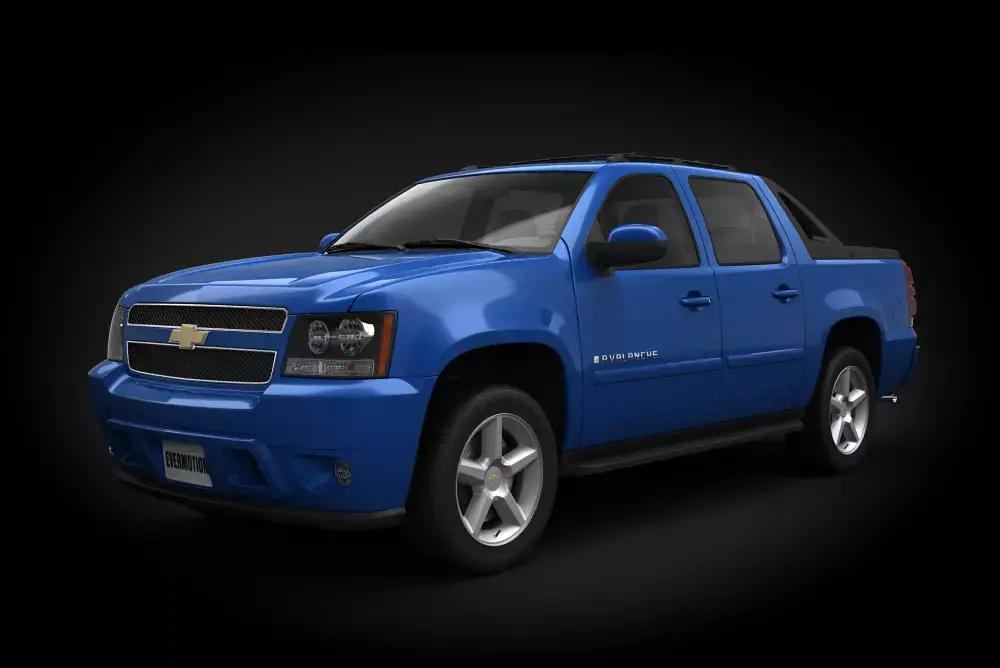 Chevrolet Avalanche Crew Cab Pickup Truck 3D Model  3D print model