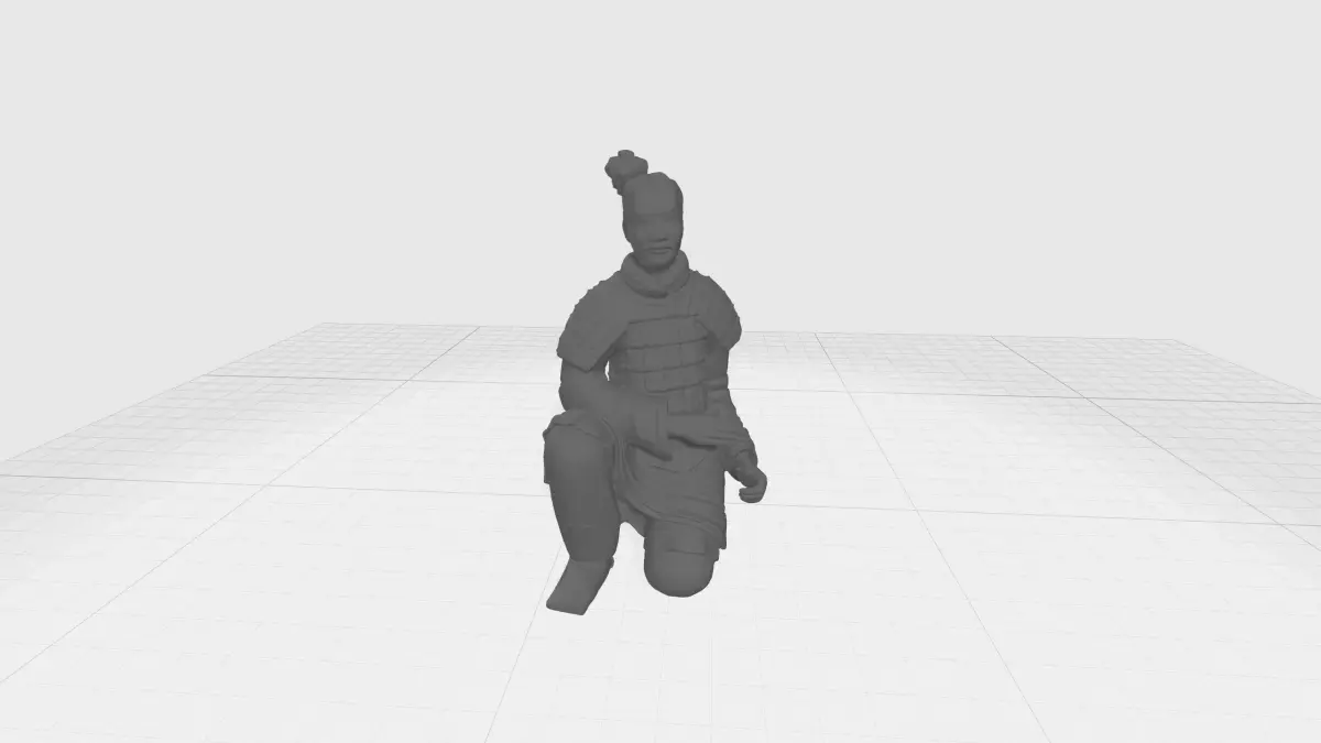 Terracotta Warriors Archer 3D Model 3D print model