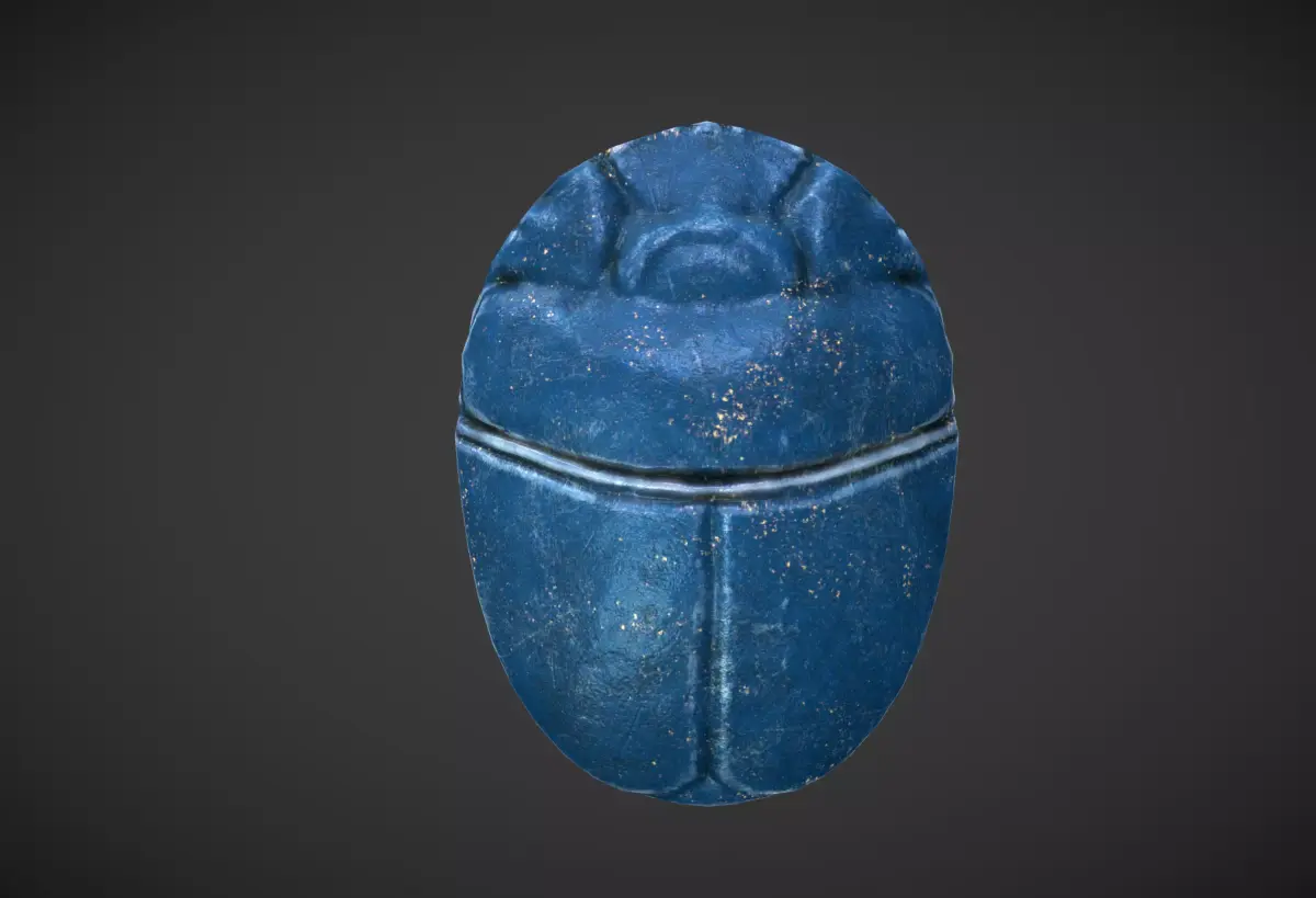 Scarab amulet Low-poly 3D model