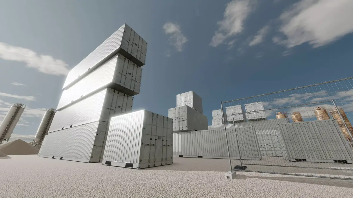 Shipping-Container light gray all versions  3D Model Pack