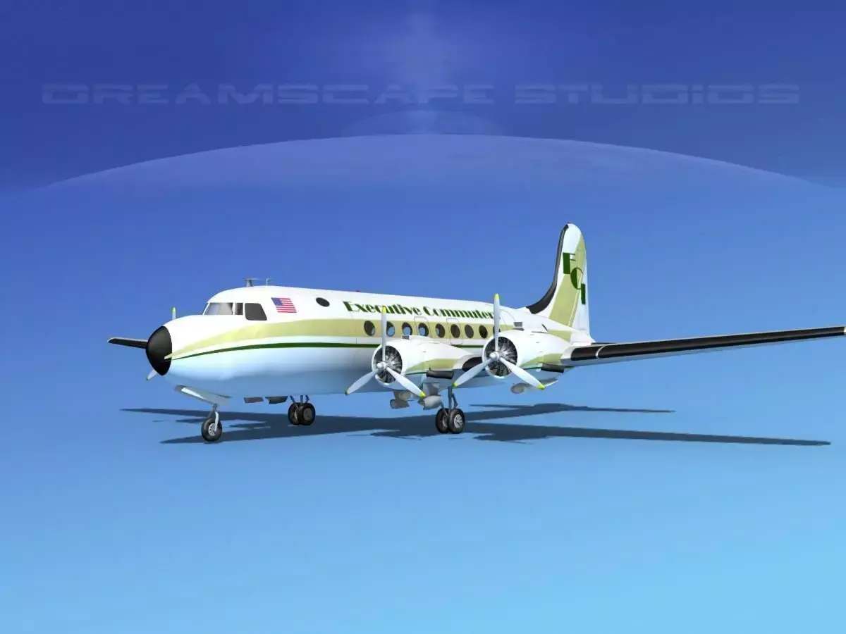 Douglas DC-4 Executive Commuters 3D model