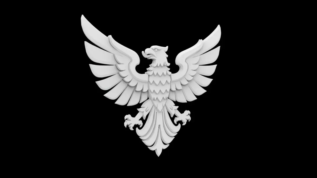 Heraldic Eagle Emblem 3D Print Model 3D print model purchase