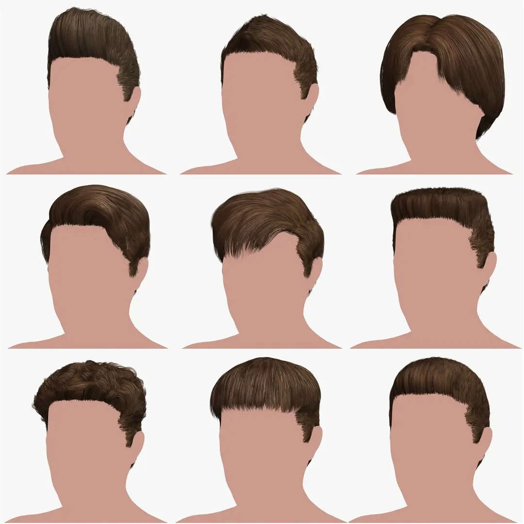 Hairstyle Collection 3 3D model