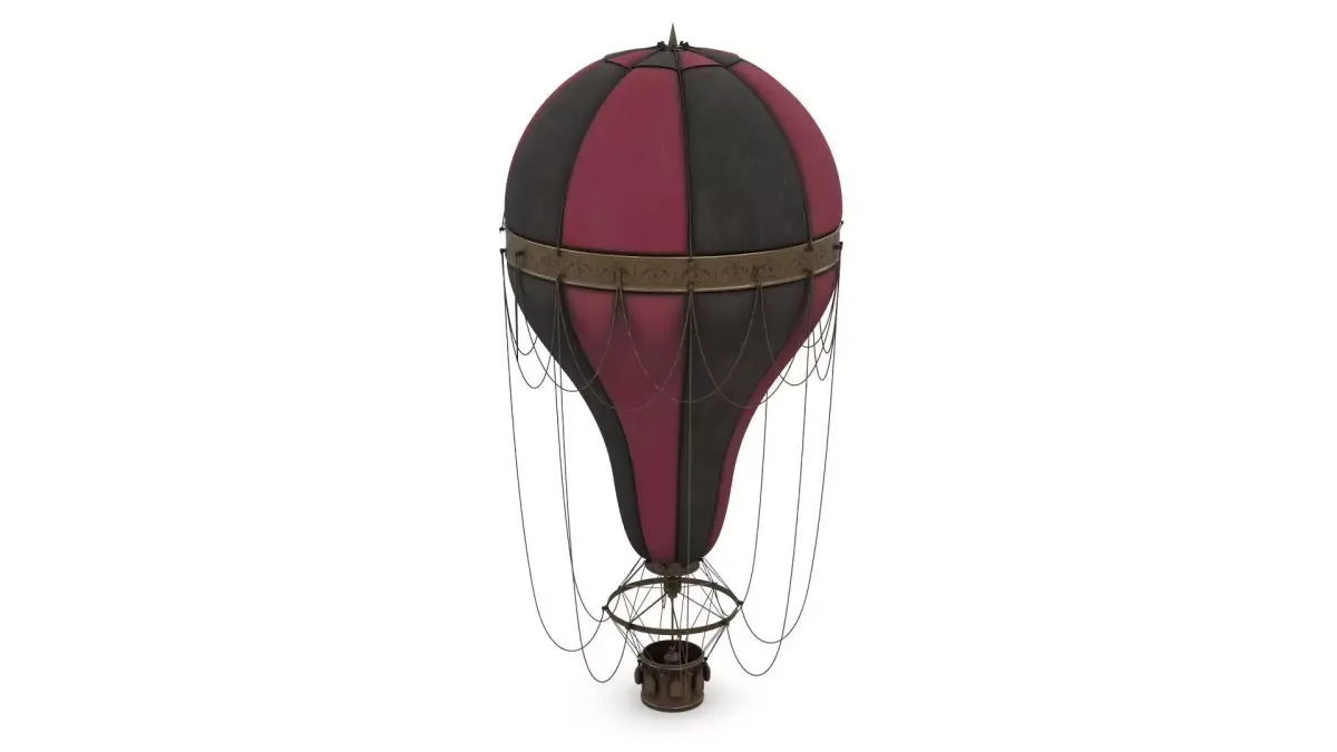 Steampunk Hot Air Balloon 3D model purchase
