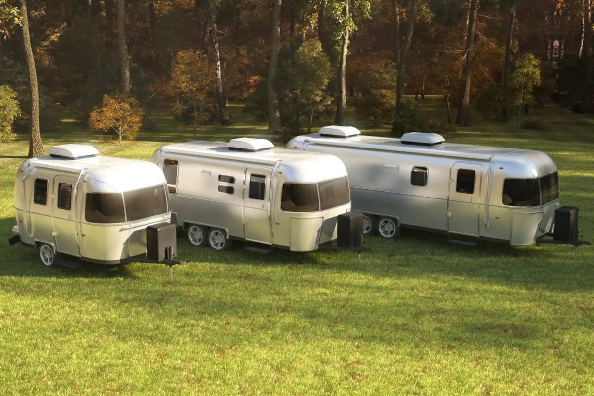 Airstream trailers collection, vray scene. 3D model