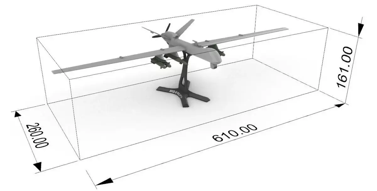 MQ-9 Reaper 3D print model