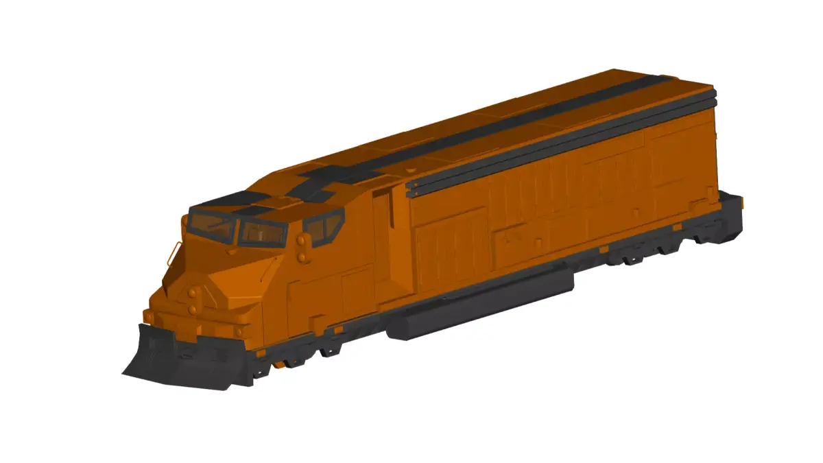 locomotive  3D model 2