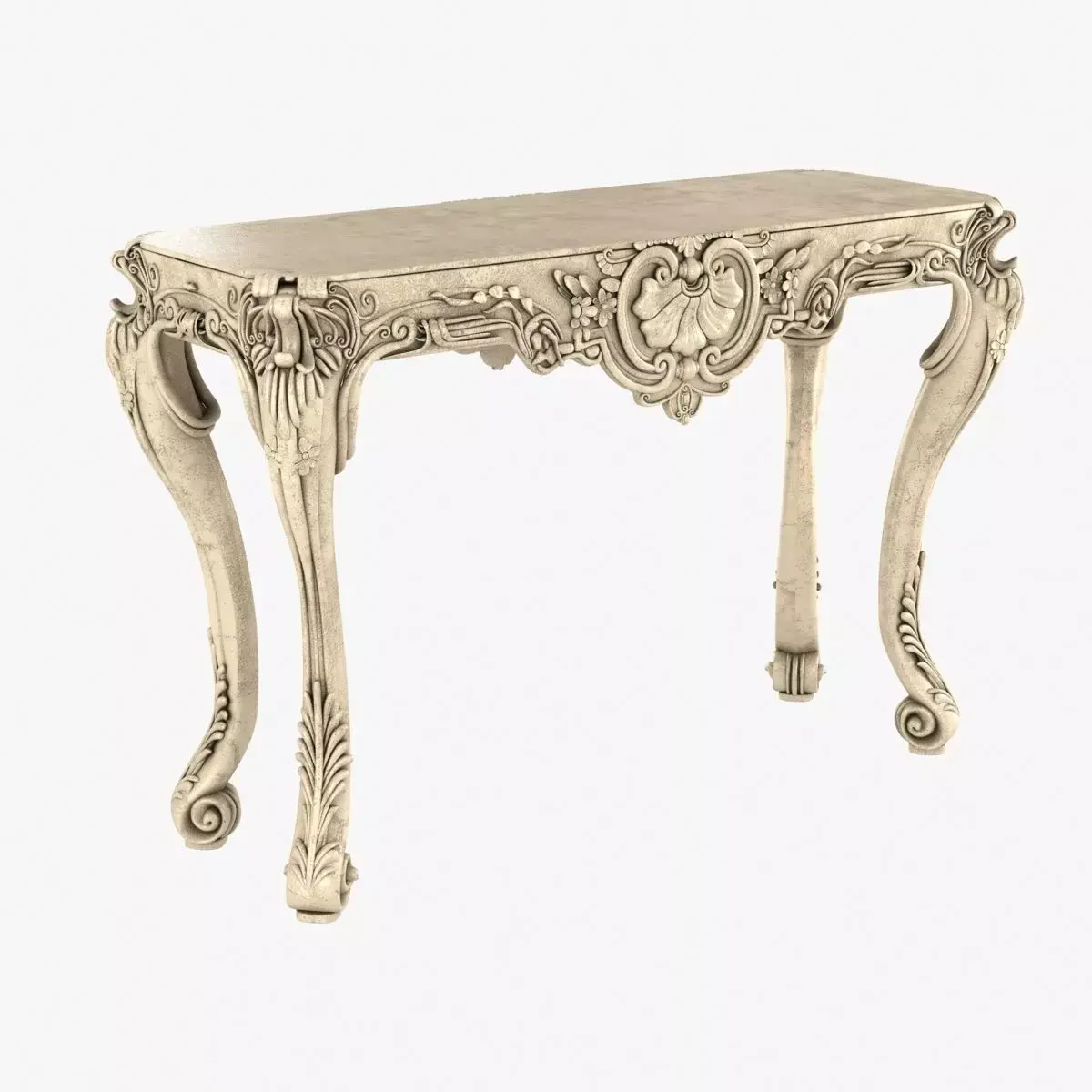 Louis XIV classic console table 3D model