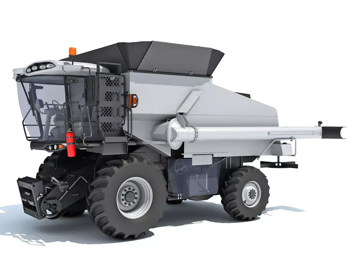Combine Harvester 3D model 6