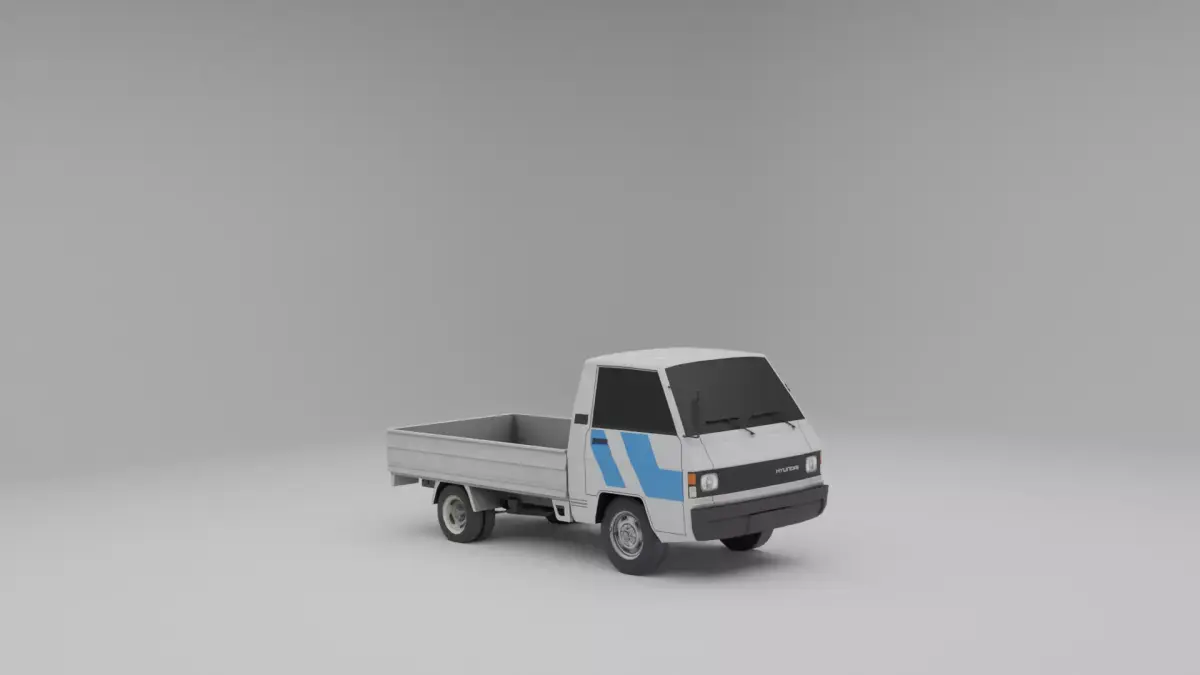 Hyundai Porter Low-poly 3D model