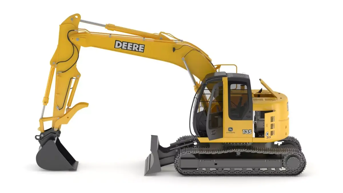 John Deere 135C Excavator 3D model
