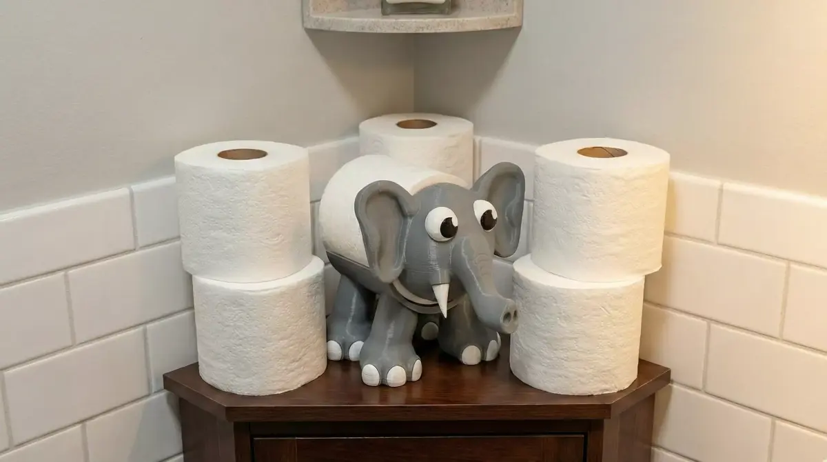 Jumbo Roll Buddy Multi-Part  3D print model