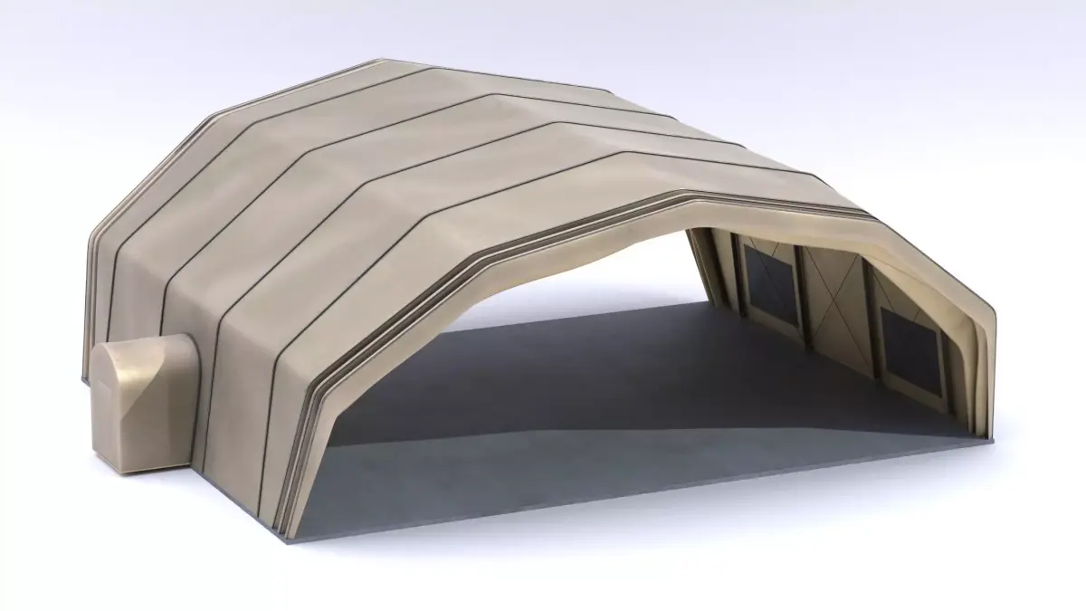 Military Airplane Hangar 3D model
