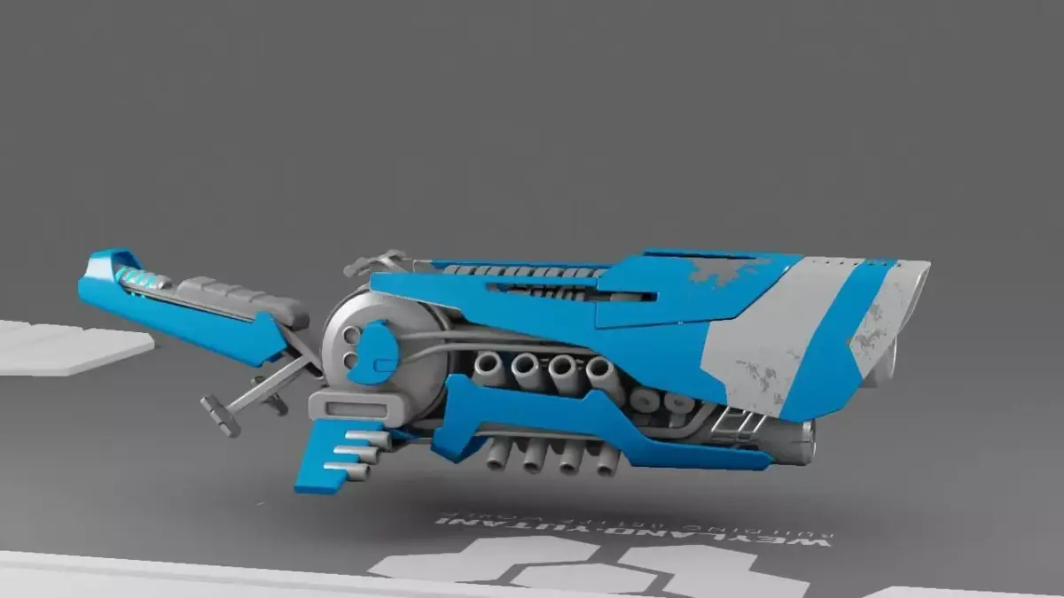 sci-fi scooter 3D model purchase