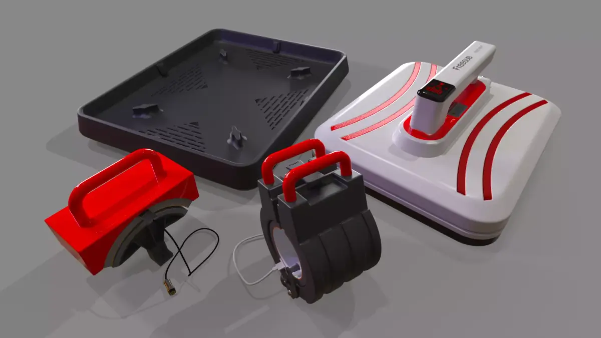 Freesub Easy Press Heat Press P1210 Full Set 3D Model Pack