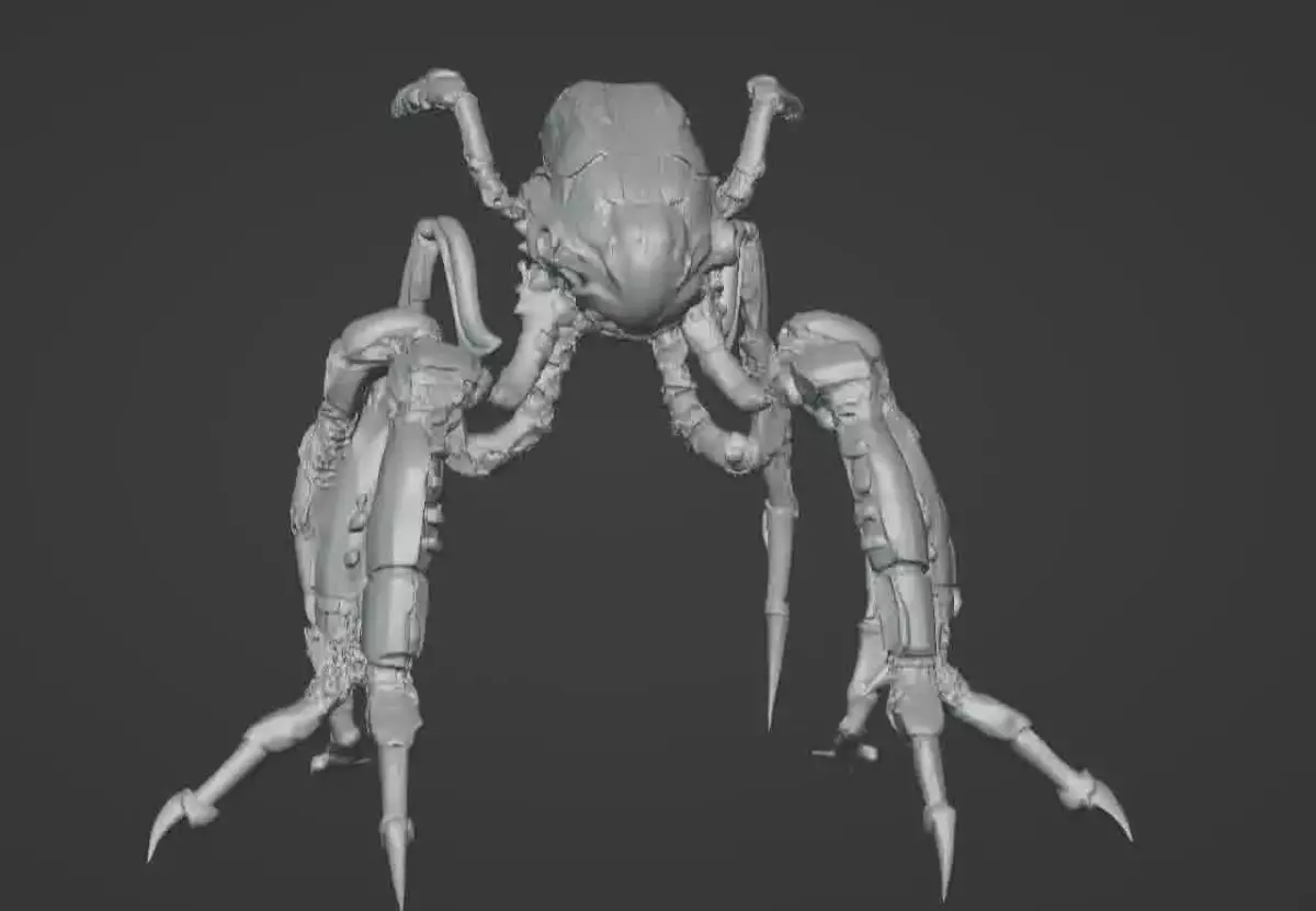 Dark Techno Arachknight Legs - STL for 3D Printing 3D print model
