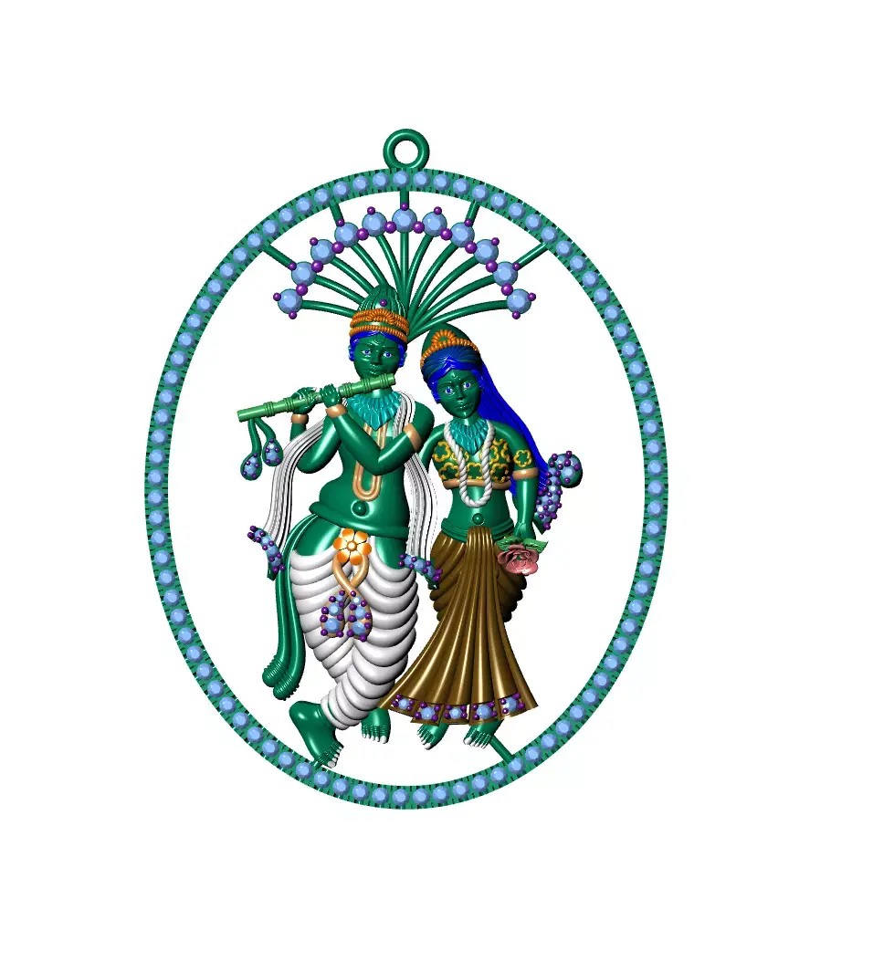 rhada krishna  3D model