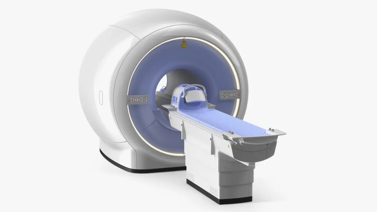 Diagnostic MRI Equipment with Sliding Platform 3D model