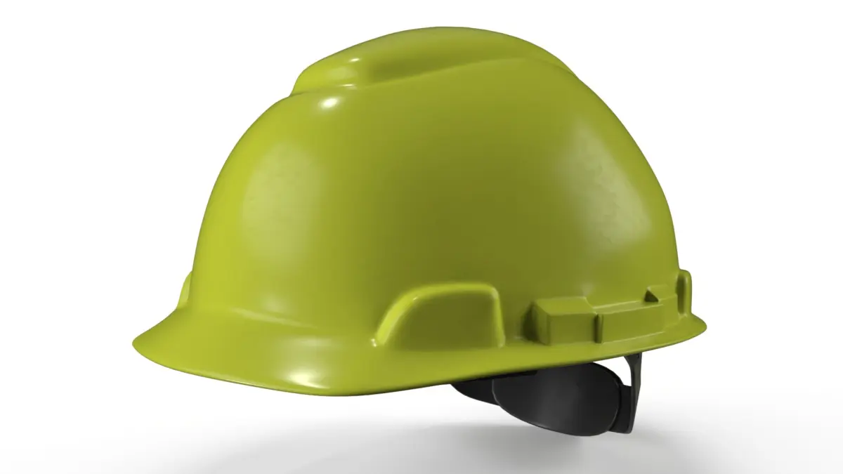 Construction Safety Helmet Yellow 3D model