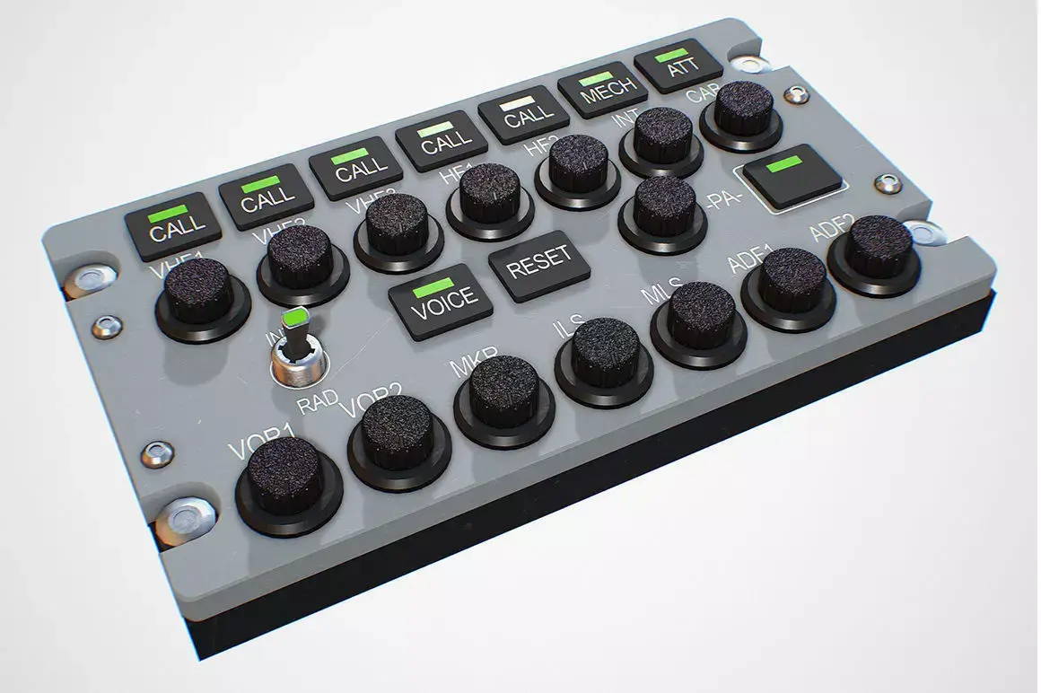 AUDIO Panel Low-poly 3D model