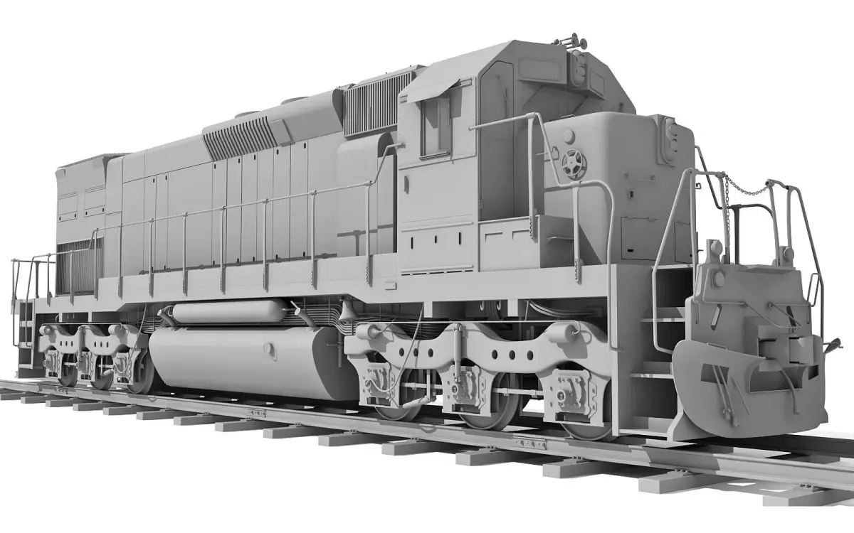 Train Locomotive 033 3D model