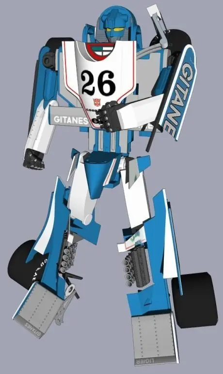 Sketchyphysics Mirage transformer Free 3D model