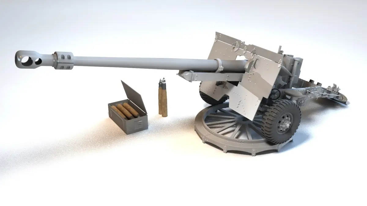  Ordnance QF 17-25 pounder antitank gun Pheasant 