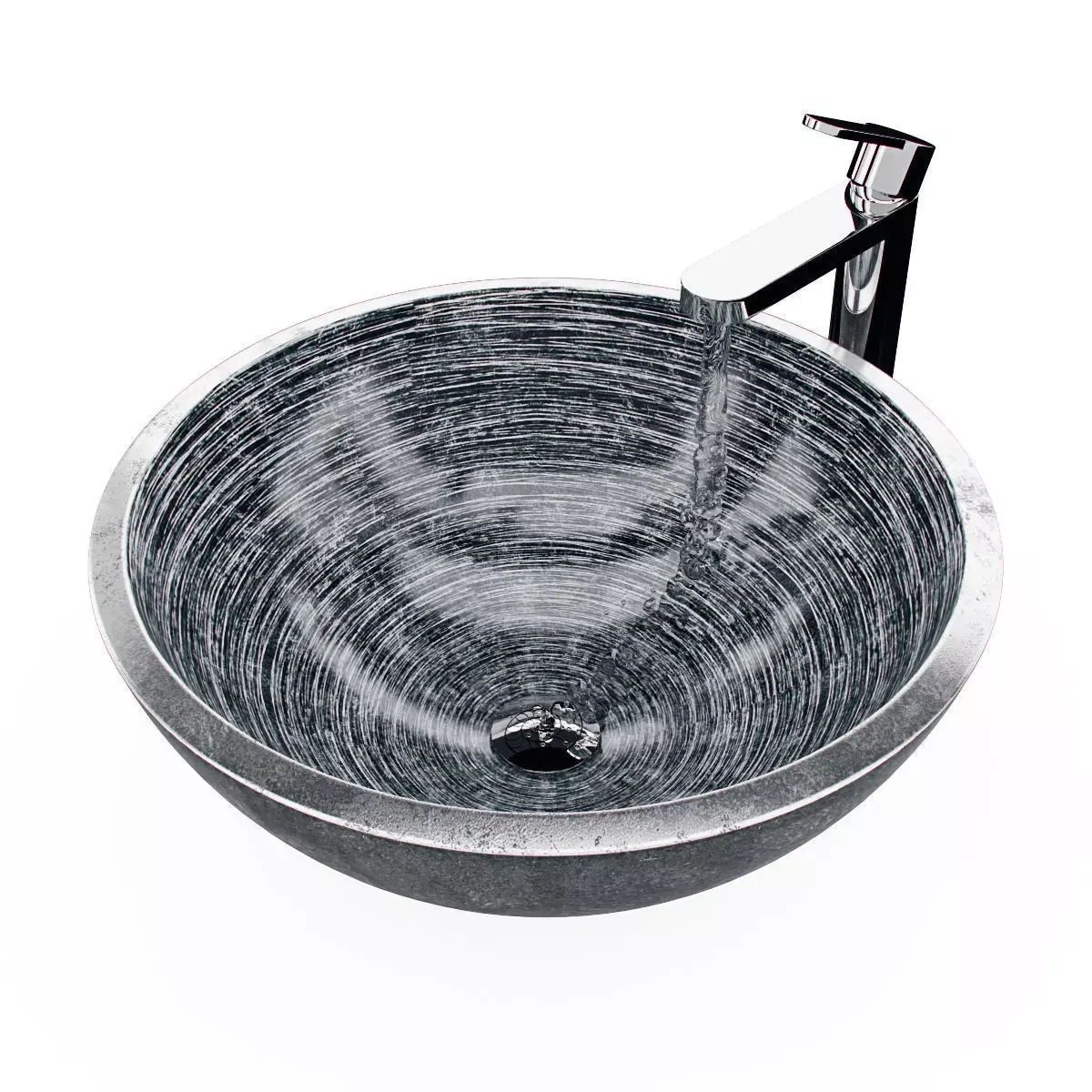 Faucet and sink 001 3D model