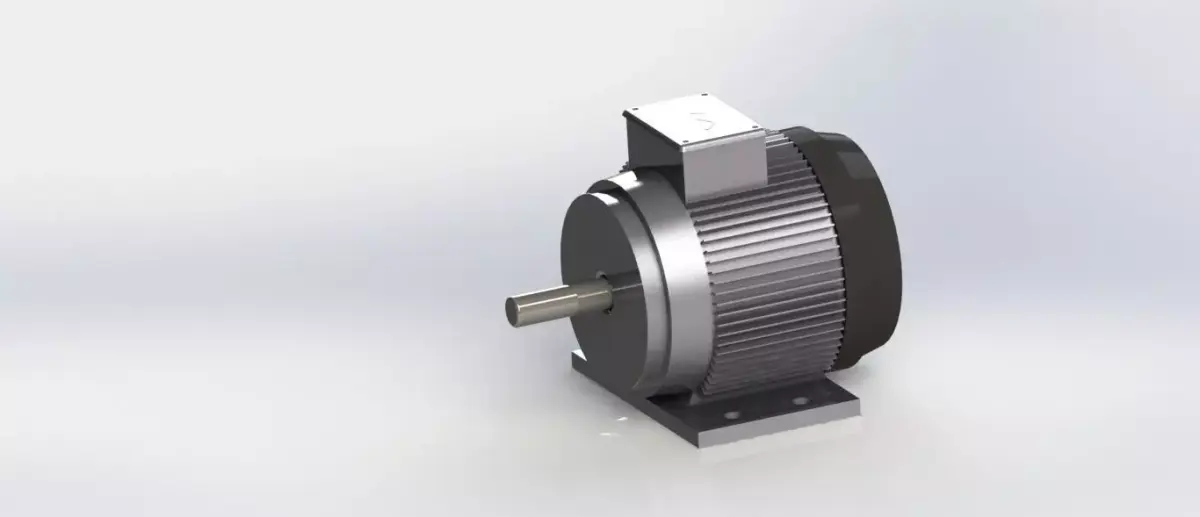 Asynchronous Induction Motor Free 3D model