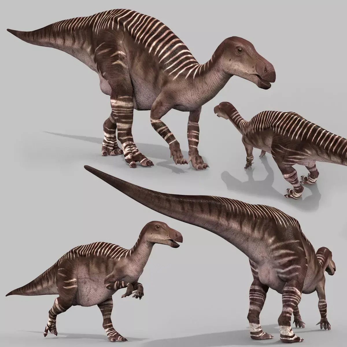 Iguanodon Lives 8K - 3d animated model 3D model