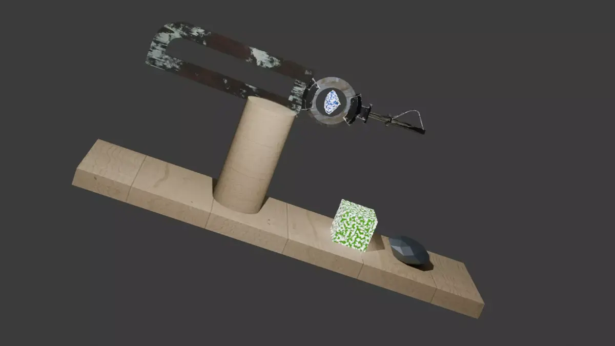 Post-Punk Sword Game-Ready Free low-poly 3D model