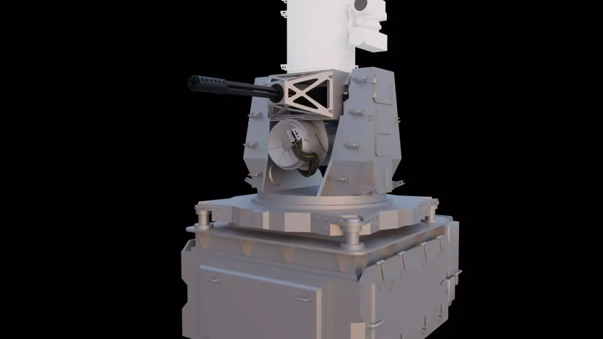 Phalanx CIWS Low-poly 3D model