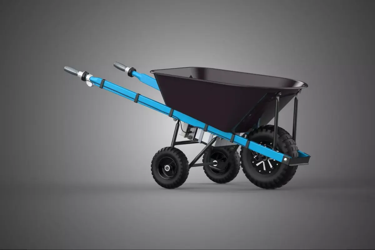 ELECTRIC THREE WHEEL RIM HUB MOTOR WHEELBARROW ENGINE BARROW KIT 3D model