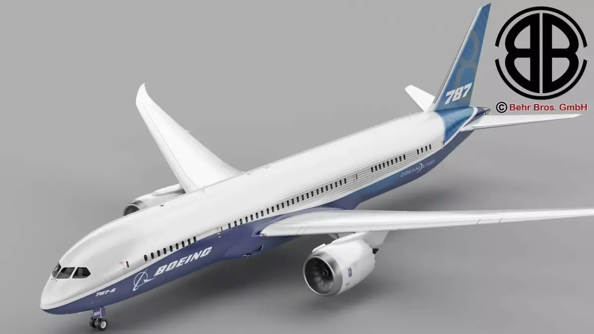 Boeing 787-8  3D model