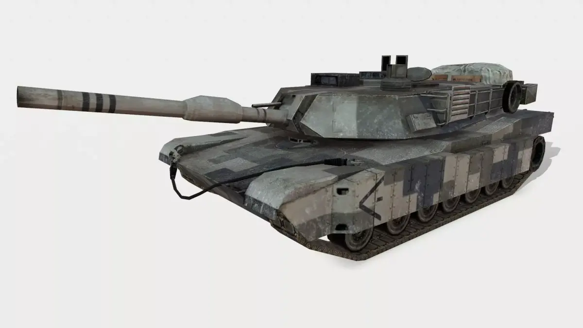 Abrams M1A2 Low-poly 3D model