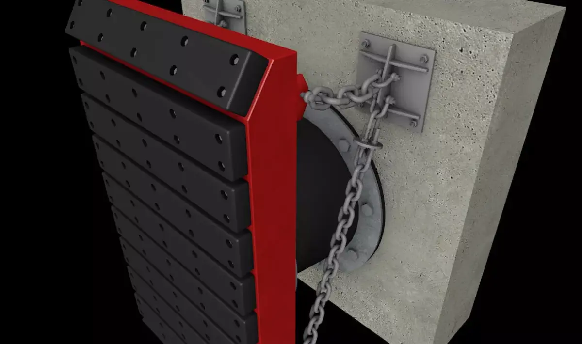 C4D dock fender 3D model