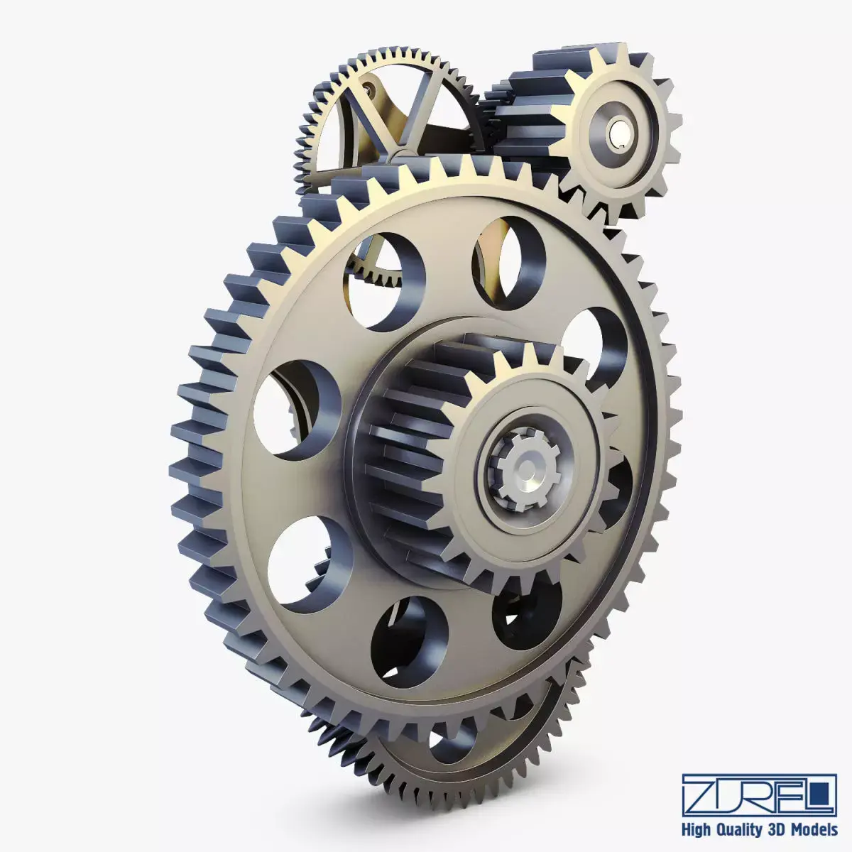 Gear mechanism v 4 3D model