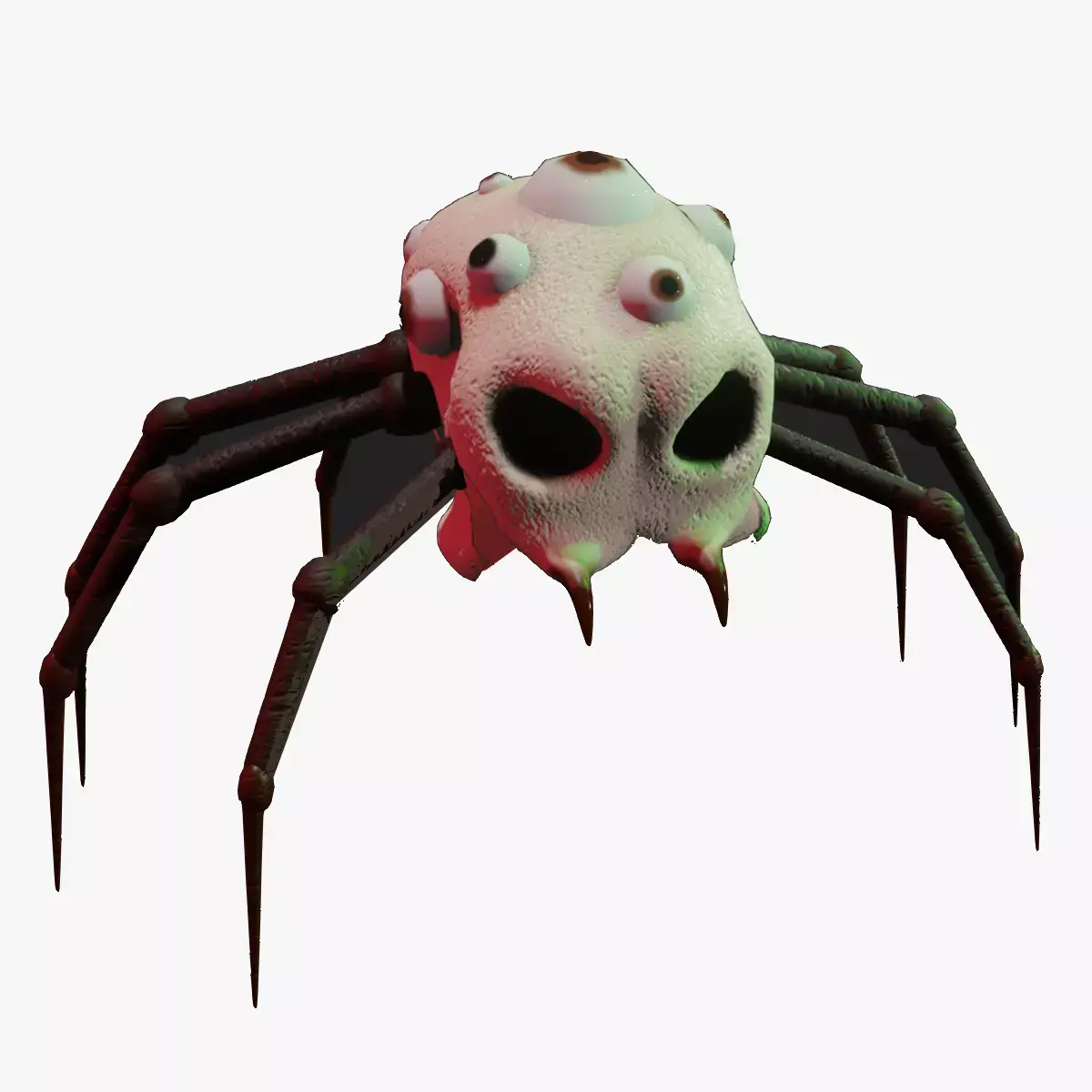 3D SKULL SPIDER  3D model