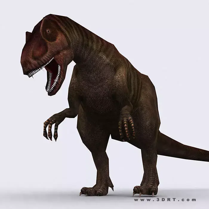 3DRT - Dinosaurs - Allosaurus Low-poly 3D model