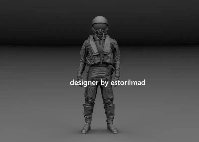 NATO EUROFIGHTER TYPHOON AIRCRAFT PILOT v1 3D print model