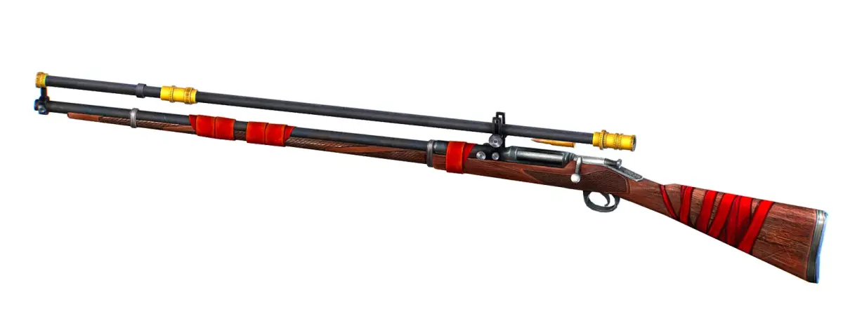 High-precision Sniper Rifle 1 3D Model Low-poly 3D model