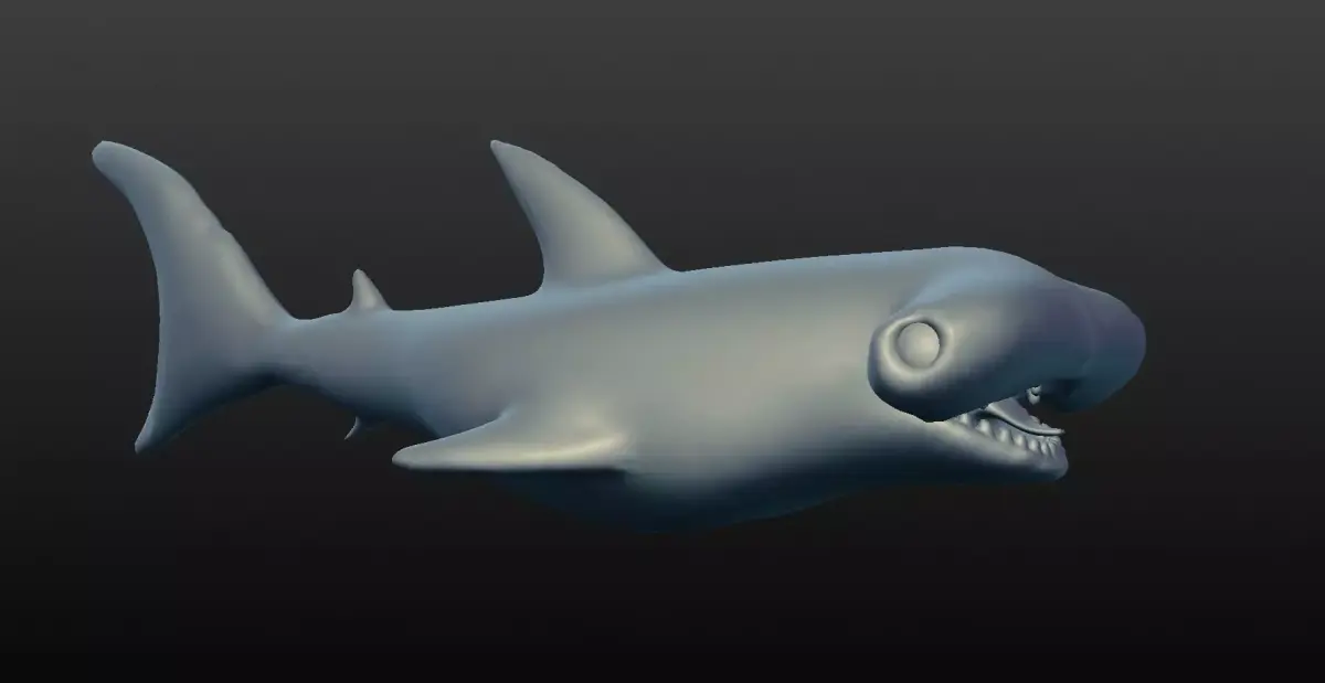 hammerhead shark 3D model buy